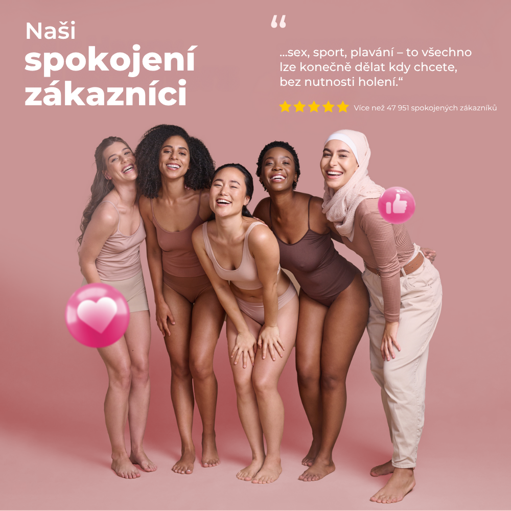 Recenze spokojených zákaznic Lumisilk – více než 47 951 žen s hladkou pokožkou bez nutnosti holení.