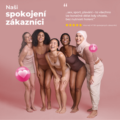 Recenze spokojených zákaznic Lumisilk – více než 47 951 žen s hladkou pokožkou bez nutnosti holení.