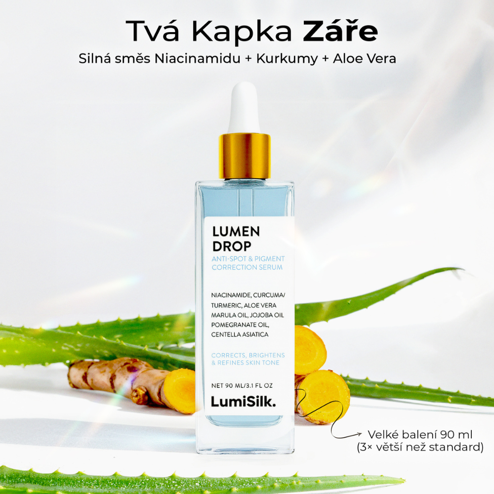 Lumen Drop – Sérum proti pigmentaci s niacinamidem, kurkumou a aloe vera, 90 ml | Luminózní pleť bez skvrn, ideální pro citlivou pokožku